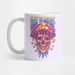 Skull mushroom psychedelic Mug
